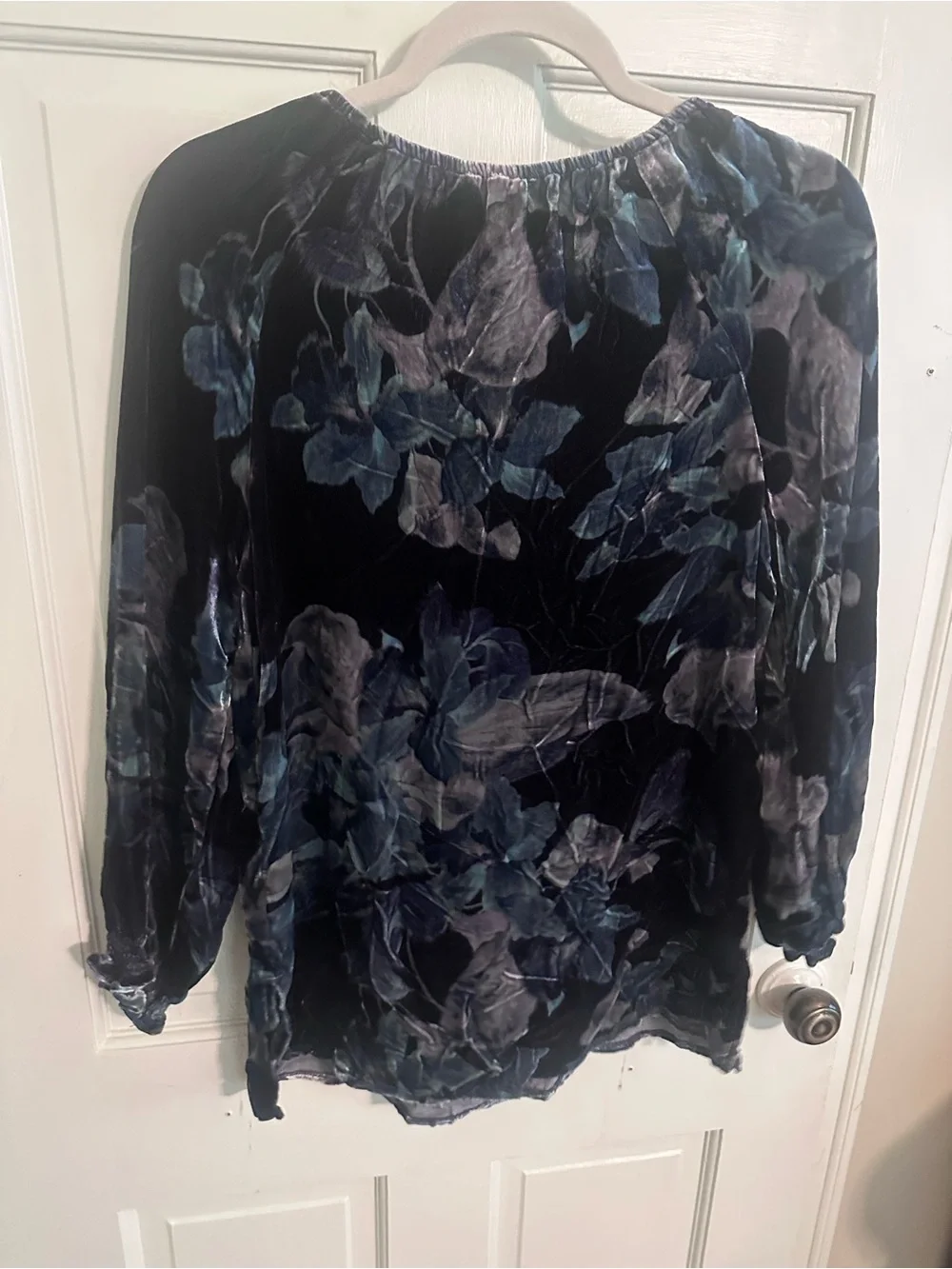 Johnny Was Glowing Iris Bishop Sleeve Peasant Tunic Blouse